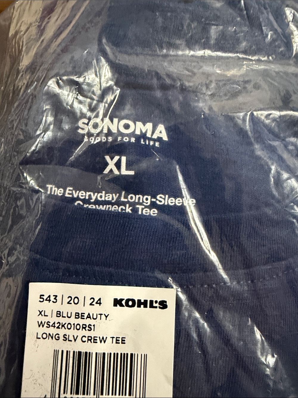 Women's Sonoma Goods For Life® Everyday Long Sleeve Crewneck Tee NWT XL - Picture 2 of 2
